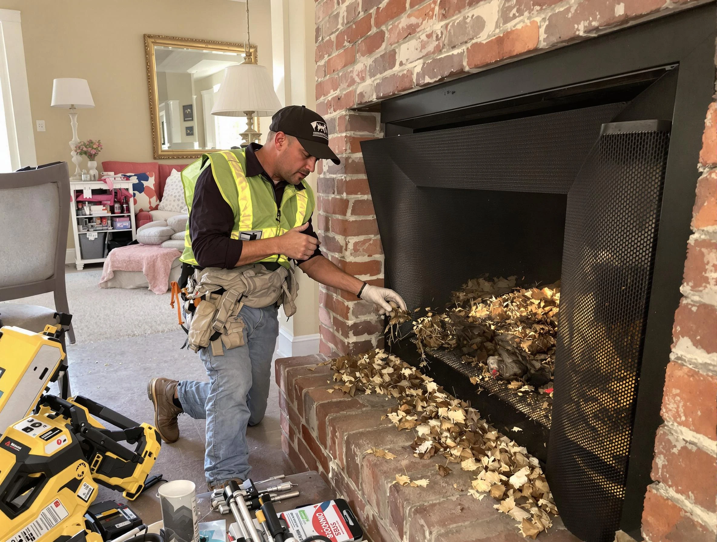 Safe screening installation by Pemberton Chimney Sweep in Pemberton, NJ