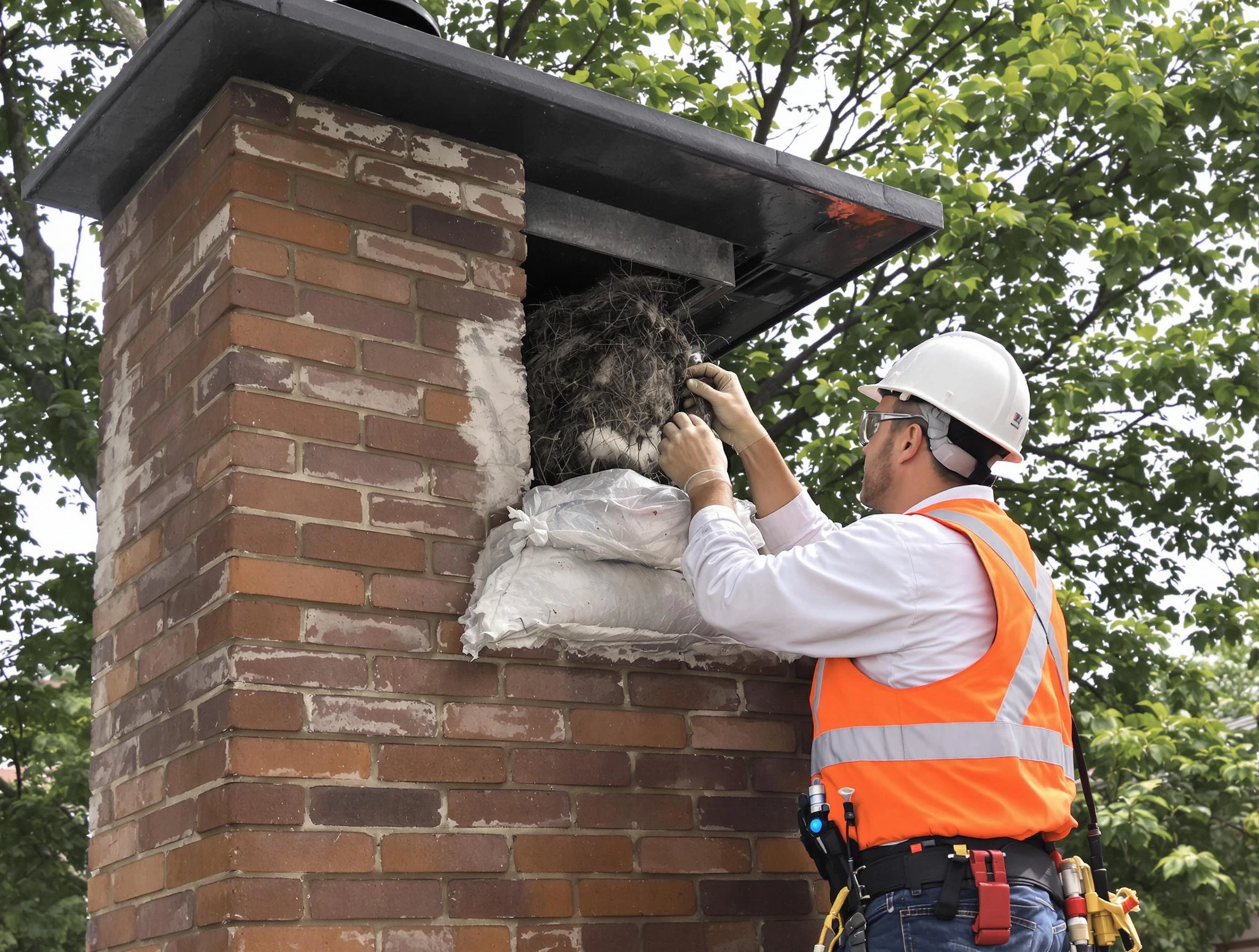 Humane removal of debris and animals by Pemberton Chimney Sweep in Pemberton, NJ